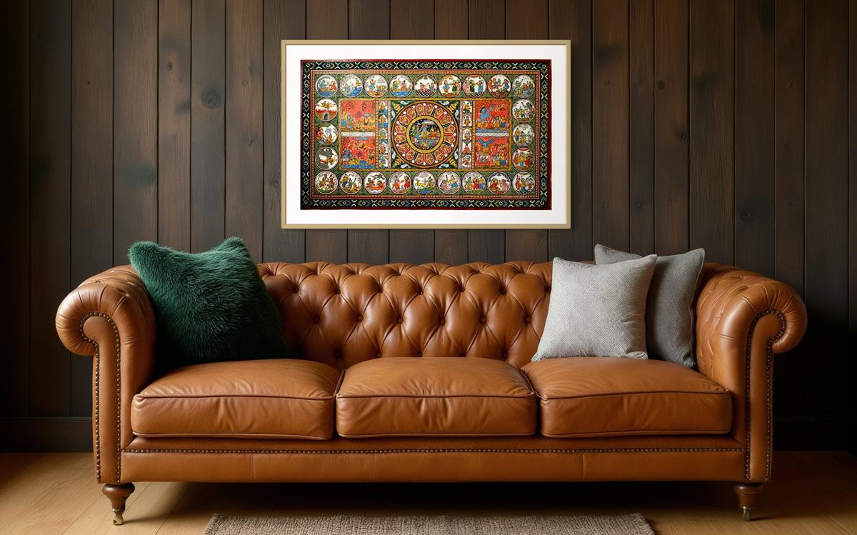 Pattachitra art in a living space